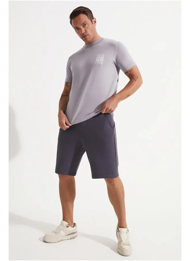 جون June Men Knitted Short Grey