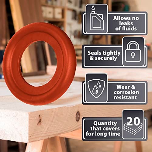 AUTOMAJOR 15pcs Oil Drain Plug Crush Rubber Washer Gasket Seal – 14mm Replacement for Chrysler/Dodge/Jeep/Fiat/Ram - OEM 6507741AA Fits for Mopar 2003-2023 by AUTOMAJOR - Image 2