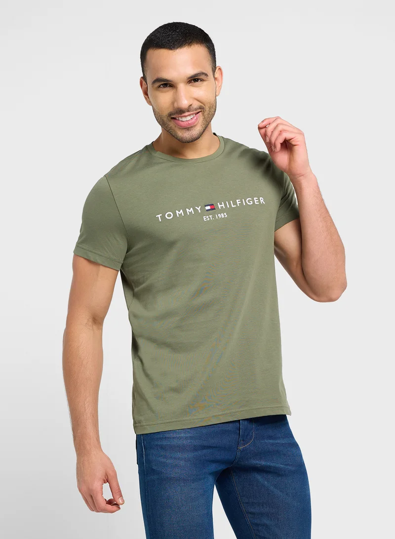 TOMMY HILFIGER Logo Crew Neck T-Shirt