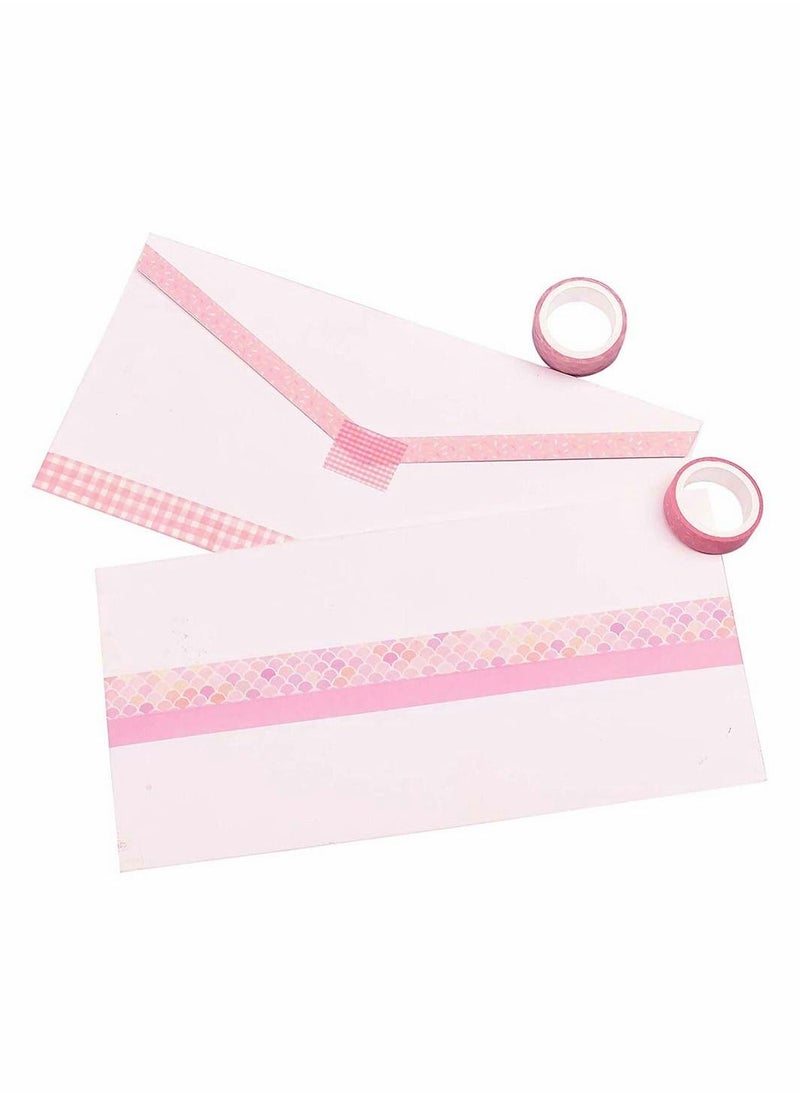 Y&D Washi Tape Set Masking Adhesive Decorative Holiday Craft Tapes Plaid Pattern for Scrapbooking Bullet Journals Planners Gift Wrapping DIY 12 Rolls  - Image 4