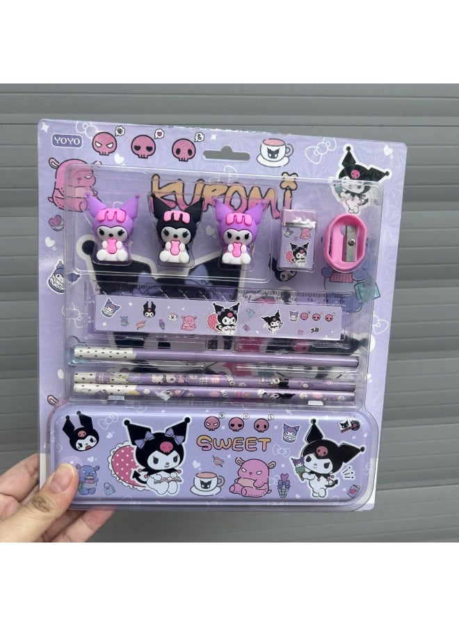 HJ Children's Gift Student Stationery Suit Gift Box School Supplies Pencil Case Pencil Practical Animal Stationery Gift Bag - Image 1