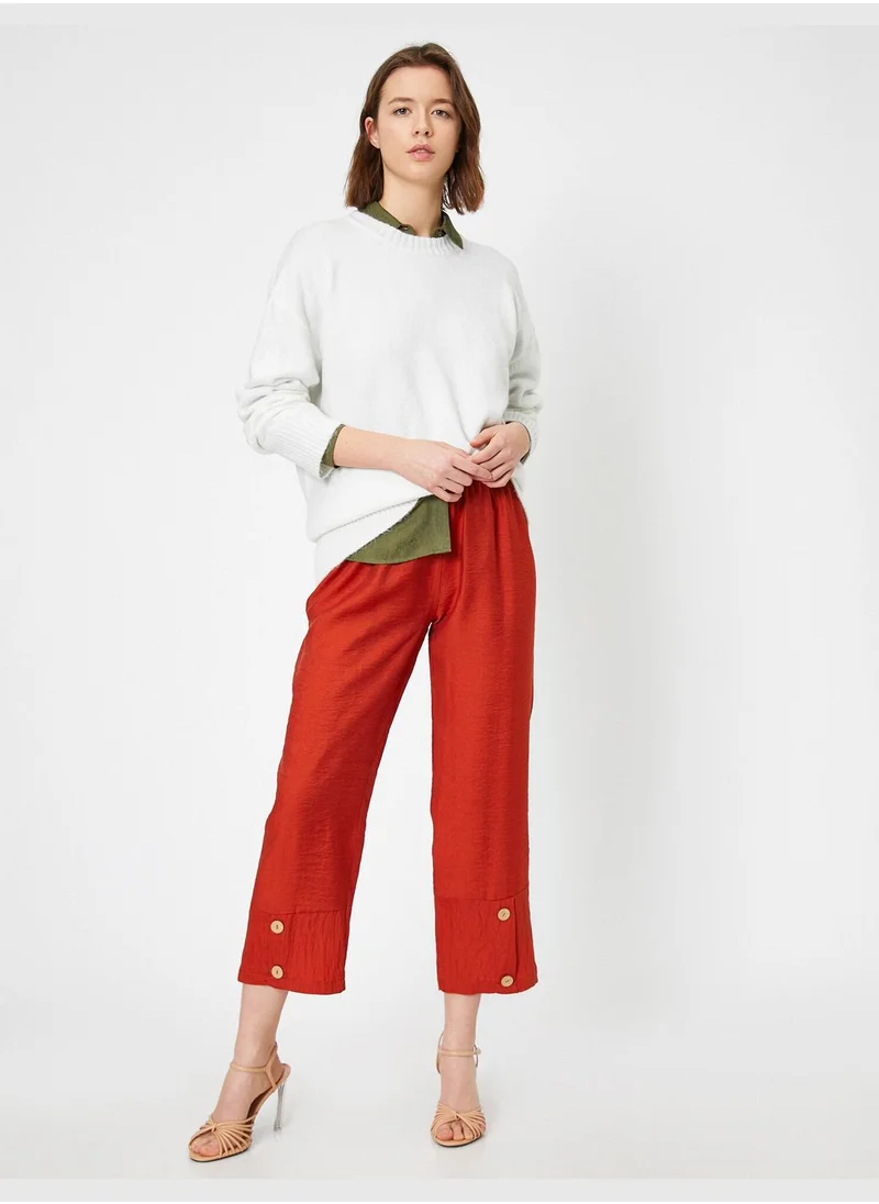 KOTON Leg Detailed Trousers