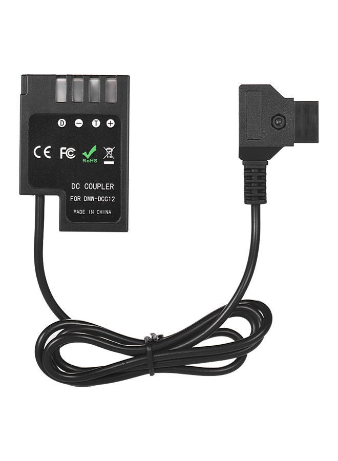 NIBEMINENT DC Coupler Cable Dummy Battery Adapter 21x13.5x1cm Black  - Image 2