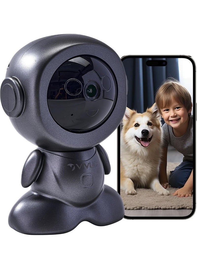 Kimaya Pet Cameras with Phone App – Indoor Cameras for Home, 1080p Full HD 360 Camera, Motion Detection, 2-Way Audio, Siren, Night Vision – WiFi Camera for Baby Monitor with Phone App - Image 1