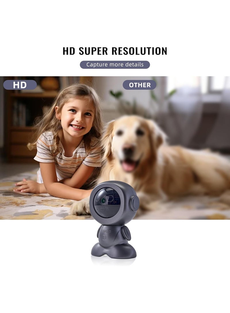 Kimaya Pet Cameras with Phone App – Indoor Cameras for Home, 1080p Full HD 360 Camera, Motion Detection, 2-Way Audio, Siren, Night Vision – WiFi Camera for Baby Monitor with Phone App - Image 3