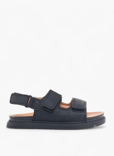 جونيورز Boys Solid Sandals With Hook And Loop Closure