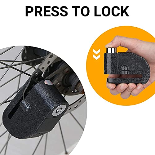 Pivalo Disc Lock Alarm Key Anti-Theft Protection for Motorcycles Bike Scooters 110dB Loud Alerting Sound System Water-Resistant Vibration Sensor Security Alert for Vehicles - Image 3