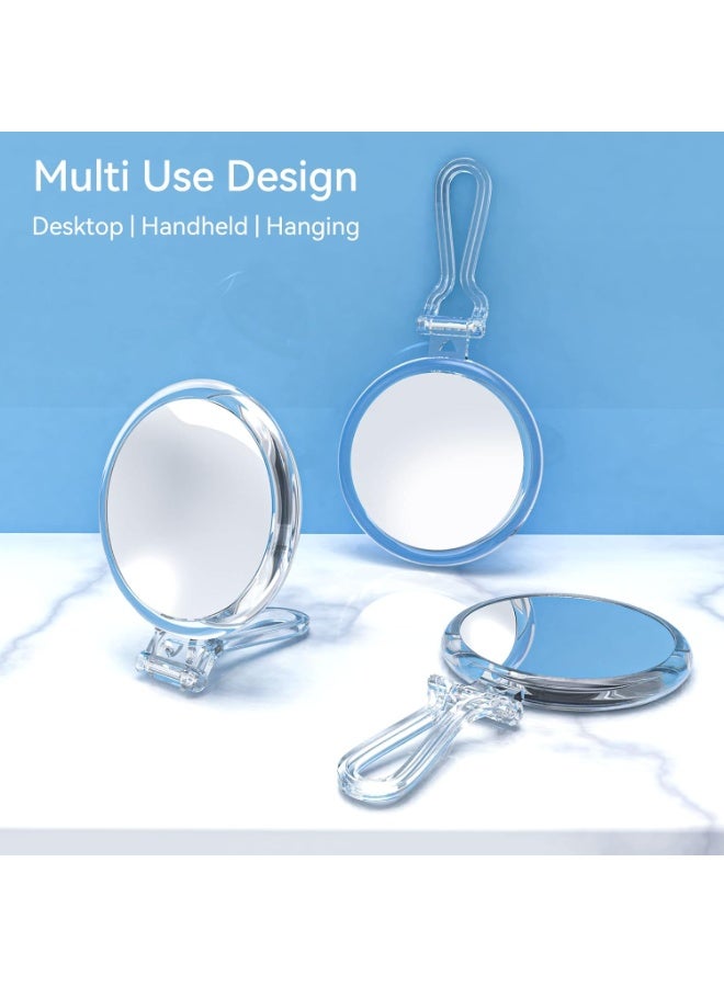 5-IN-1 30X Magnifying Hand Mirror | Double-Sided Travel Makeup Mirror with Handle - Image 2