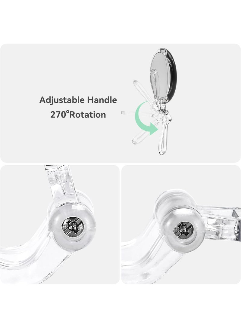 5-IN-1 30X Magnifying Hand Mirror | Double-Sided Travel Makeup Mirror with Handle - Image 5