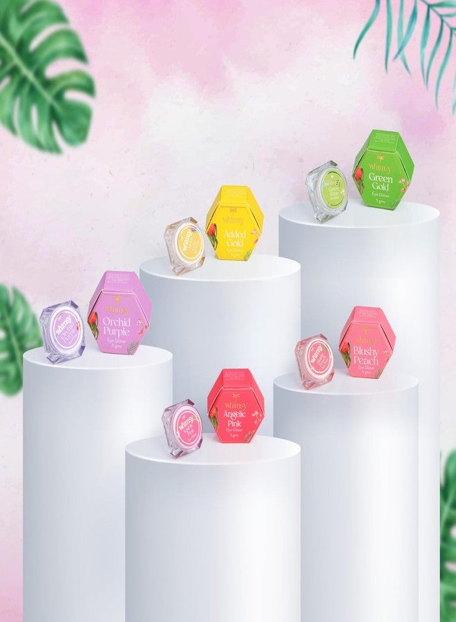 ويمسي ظلال عيون لامعة للبنات من ويمسي بيوتي | ظلال عيون براقة بألوان تدوم طويلاً | مكياج آمن مع جليتر صالح للأكل للأطفال | من 4 إلى 16 سنة | عضوي، طبيعي، خالٍ من المواد الكيميائية (وردي) - Image 3