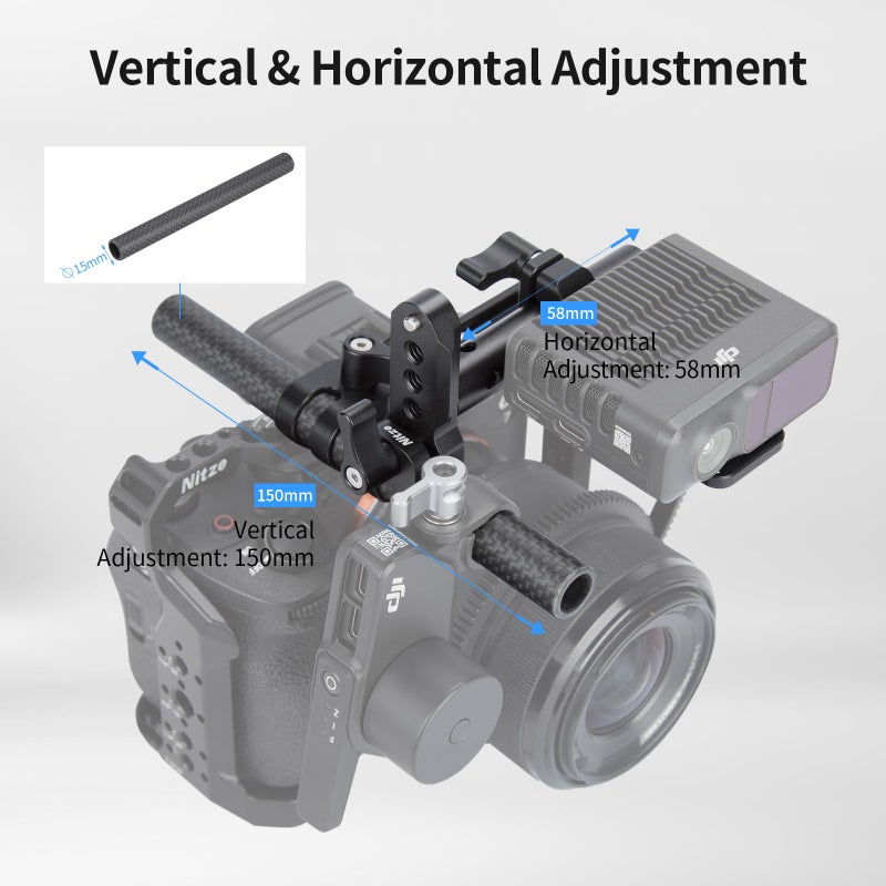 Nitze مجموعة تركيب نيتزي ليدار لجهاز DJI Focus Pro LiDAR ومحرك DJI Focus Pro - T-D02B - Image 4