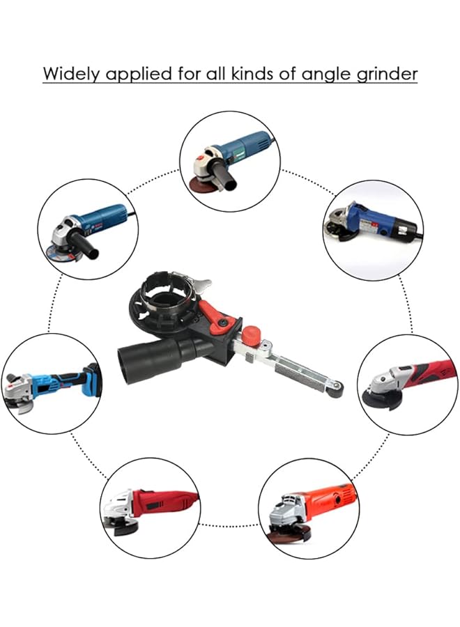 erorex Multifunction Mini Diy Sander Sanding Belt Adapter Bandfile Belt Sander For 115Mm 4.5 Inch And 125Mm 5 Inch Electric Angle Grinding Machine - Image 4