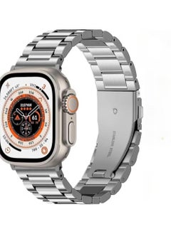 Compatible Apple Watch Straps 42mm 44mm 45mm 49mm, Stainless Steel iWatch Band with Case for Apple Watch Series 8/7/6/5/4/3/2/1/SE/SE2/Ultra