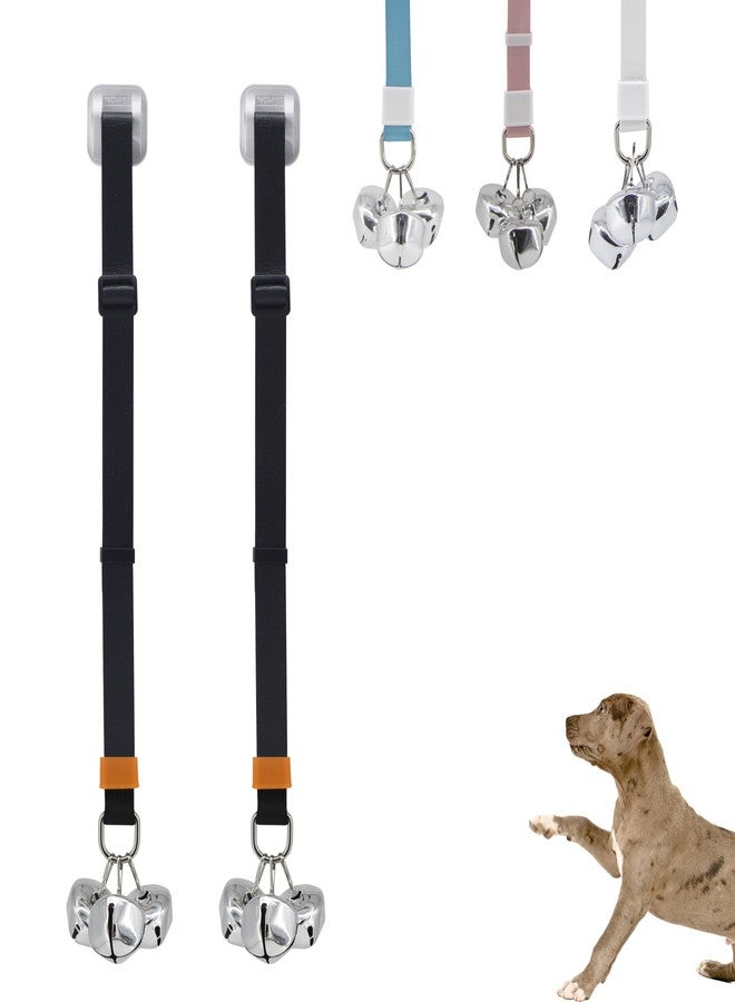 SVD.PET (2-Pack Puppy Bell Doorbells, Dog Bells for Potty Training, Attach to doorknob or Anywhere Near the Door, Length and Height Adjustable (Black) - Image 1