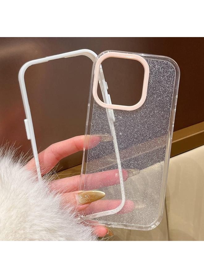 S-TOP Case For iPhone 14 Pro Glitter Contrast Color PC Hybrid TPU Phone Case - Image 3