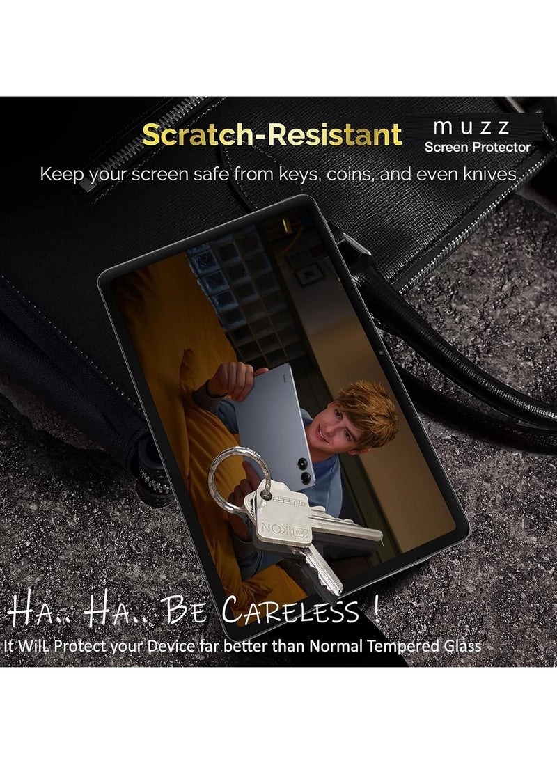 Muzz Tempered Glass Screen Protector for Xiaomi Redmi Pad Pro 12.1 inch 9H Hardness Clear Anti-Fingerprint Anti-Reflective Scratch-Resistant  - Image 2