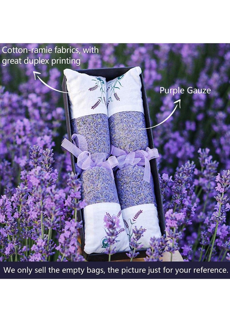 KASTWAVE Organza Gauze Lavender Cotton Sachet Empty Bags Which can Used in Gift Jewelry Watch Bags on Some Festivals 20 Pieces  - Image 4