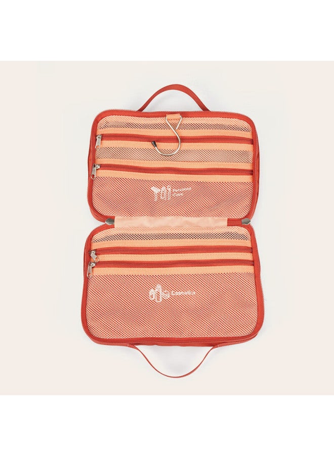 M Square M Square Travel Toiletry Bag, Large Capacity Portable Makeup Bag, Travel Storage Bag, Wall Red [toiletry Bag]  - Image 3