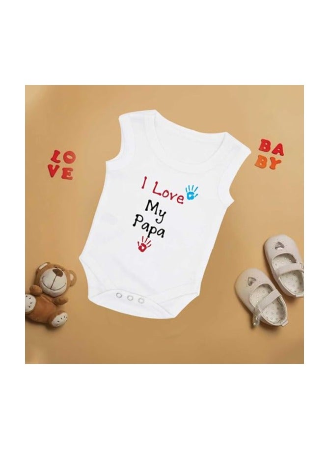 PRINTSHOP4ME Pack Of 2 Baby Romper Mama And Papa Printed-Soft Cotton Sleeveless Bodysuits For Newborns,Infants And Toddlers-Unisex Baby Onesies For Boys And Girls - Image 3