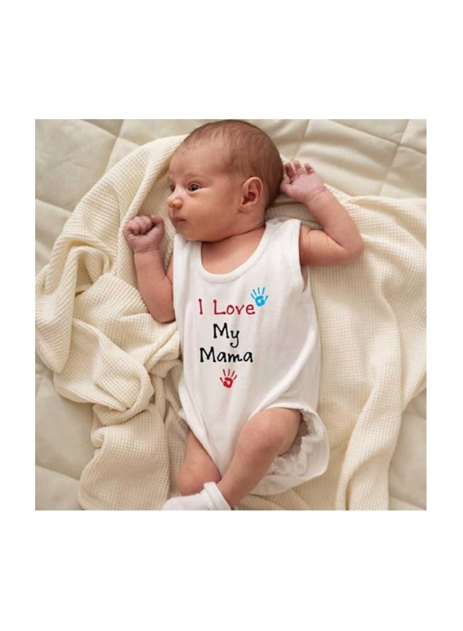 PRINTSHOP4ME Pack Of 2 Baby Romper Mama And Papa Printed-Soft Cotton Sleeveless Bodysuits For Newborns,Infants And Toddlers-Unisex Baby Onesies For Boys And Girls - Image 4