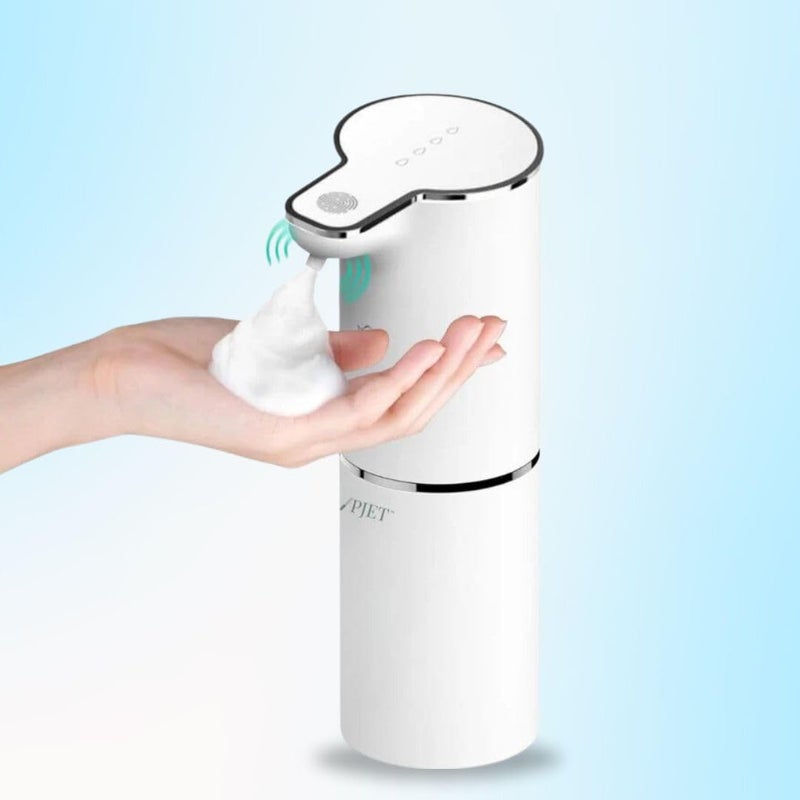 PJET Automatic Foam Handwash Dispenser Smart Hand wash Dispenser for Bathroom Office Kitchen Automatic Soap HolderDispenser touchless soap Dispenser 350 ml Plastic - Image 1
