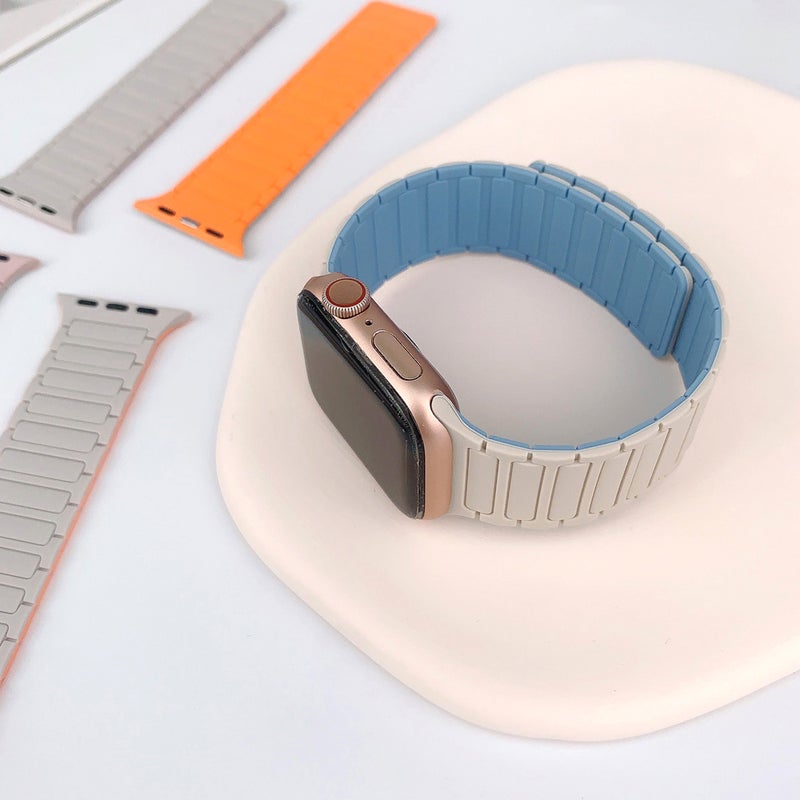 Silicone Magnetic Watch Band for Apple Watch 1-11/Ultra/SE - Image 4