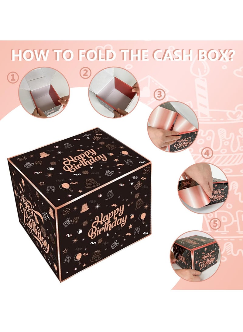 SYOSI Birthday Money Box Cash Gift Pull Kit, Real Money Cake Pull Out System, Unique Soap Sash Saving Holder for Creative Cash Gifting, Ideal for Birthday Surprises - Image 5