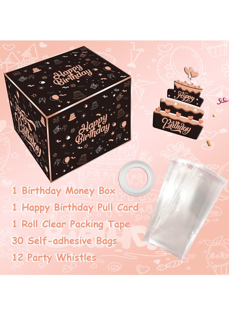 SYOSI Birthday Money Box Cash Gift Pull Kit, Real Money Cake Pull Out System, Unique Soap Sash Saving Holder for Creative Cash Gifting, Ideal for Birthday Surprises - Image 2