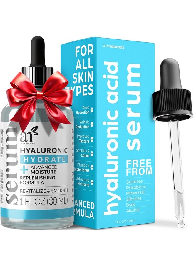 artnaturals - ArtNaturals Hyaluronic Acid Serum (1 Fl Oz / 30ml) - Anti- Aging Facial Serum, Natural Moisturizer w/Vitamin C Serum & Vitamin E - for Skin Care - Reduce Wrinkles & Dark Spots for Brightening Face - Image 1