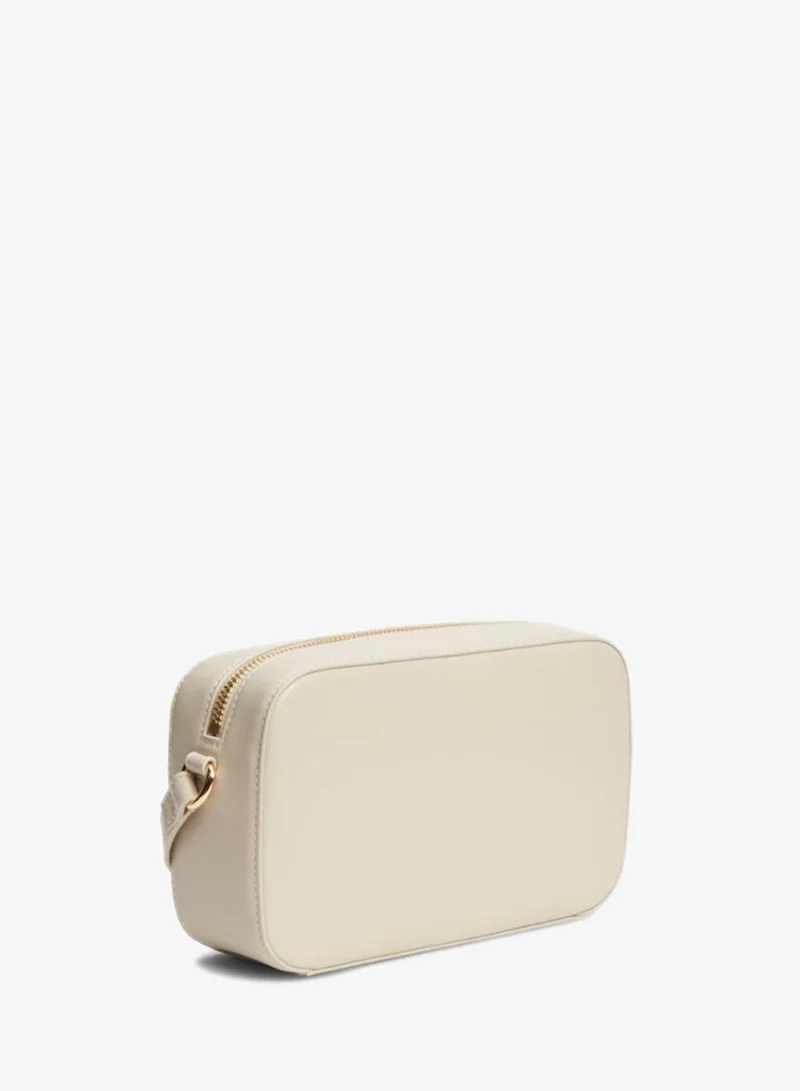 Tommy Hilfiger Classic Beige TH Monogram Plaque Crossbody Bag for Women | Best Price UAE