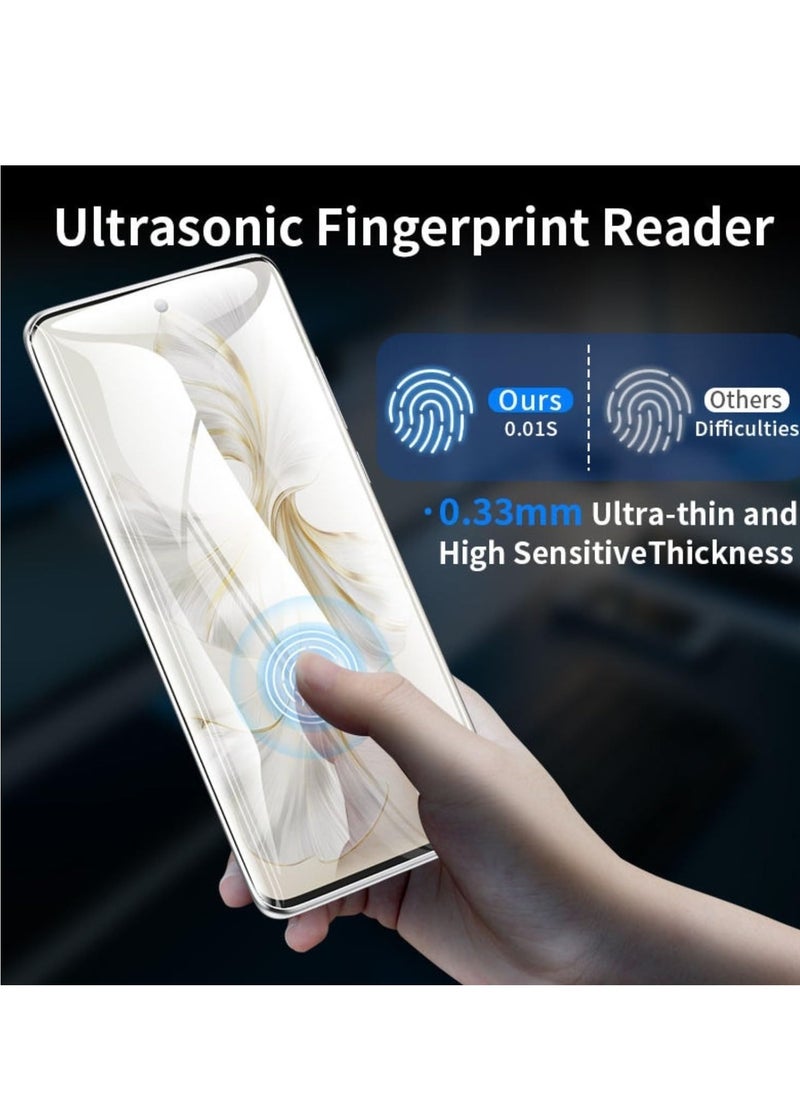 Generic Full Glass Screen Protector For Honor 200 Pro 5G UV Tempered Glass Full Glue Cover Screen Protector For Fingerprint Unlock Screen Glass Film  - Image 3