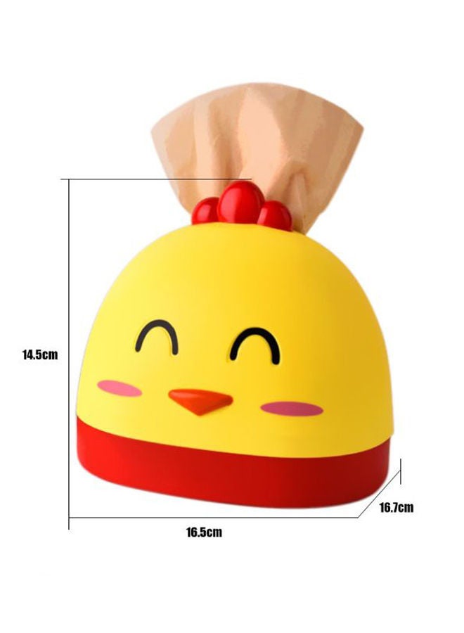 NIBEMINENT Cute Cartoon Animal Chicken Shaped Tissue Box Yellow/Red - Image 2