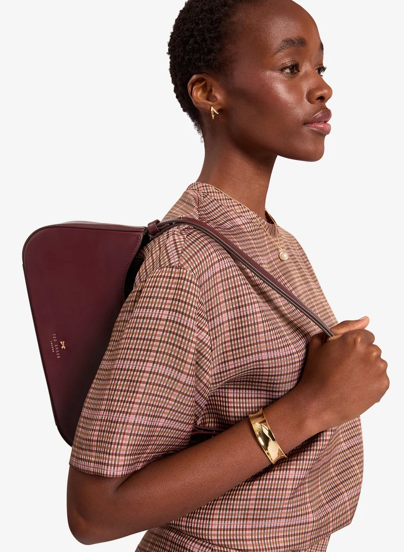 تيد بيكر Leather Bow Detail Elongated Shoulder Ba