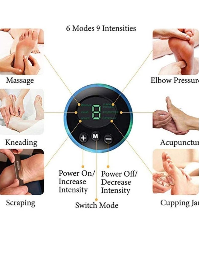 Foot Massager, EMS USB Rechargeable Folding Portable Electric Massage Mat,Electronic Muscle Stimulatior Feet Massage Promoting Blood Circulation Muscle Pain Relief - Image 2