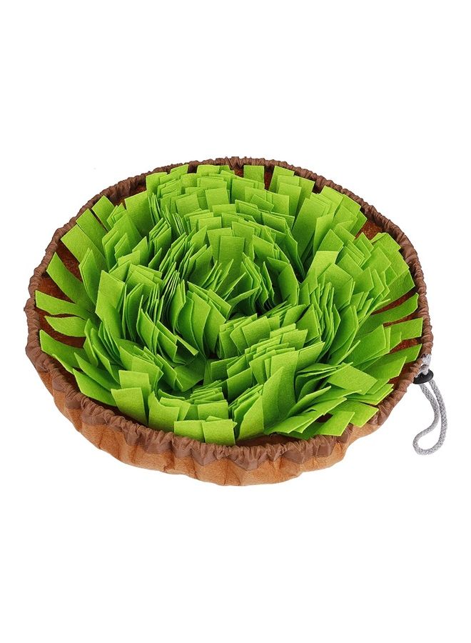 Green and Brown Pet Snuffle Feeding Mat - Image 1