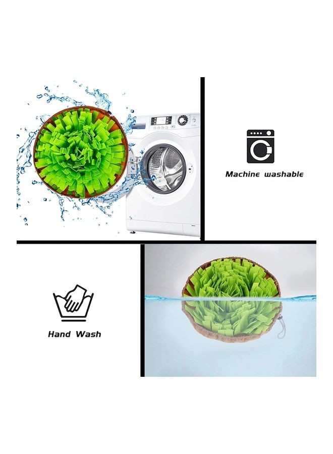 Green and Brown Pet Snuffle Feeding Mat - Image 5