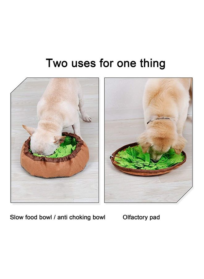 Green and Brown Pet Snuffle Feeding Mat - Image 4