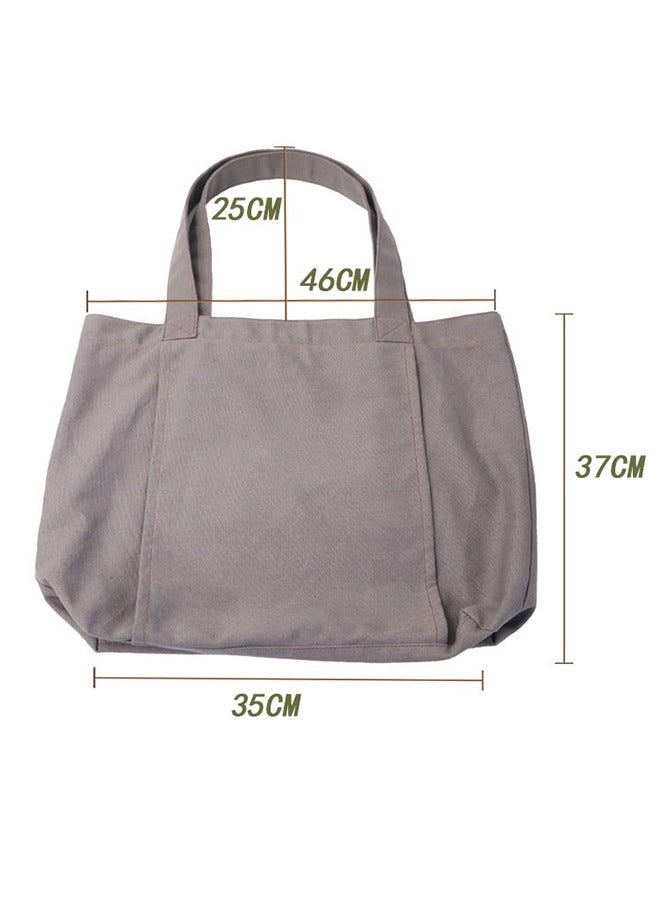 Generic Yoga Mat Bag, Pilates Yoga Tote Bag with Mat Carrier Pocket, Easy to Carry Canvas Shoulder Bag for Gym, Office, Travel, Beach, Workout, Sports, Grey  - Image 3