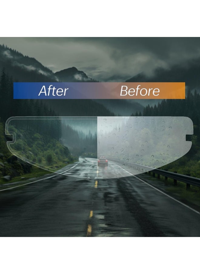 Generic Anti-Fog Film for Motorcycle Helmet Anti Fog Visor Insert - Universal Fit Fog Resistant Film Clear Shields Lens Insert 272mm x 88mm  - Image 1