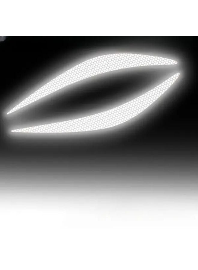 Pink PVC Car Headlight Decals 2pcs Creative Flame Scratch Cover Stickers Vehicle Hood Decoration - Image 5