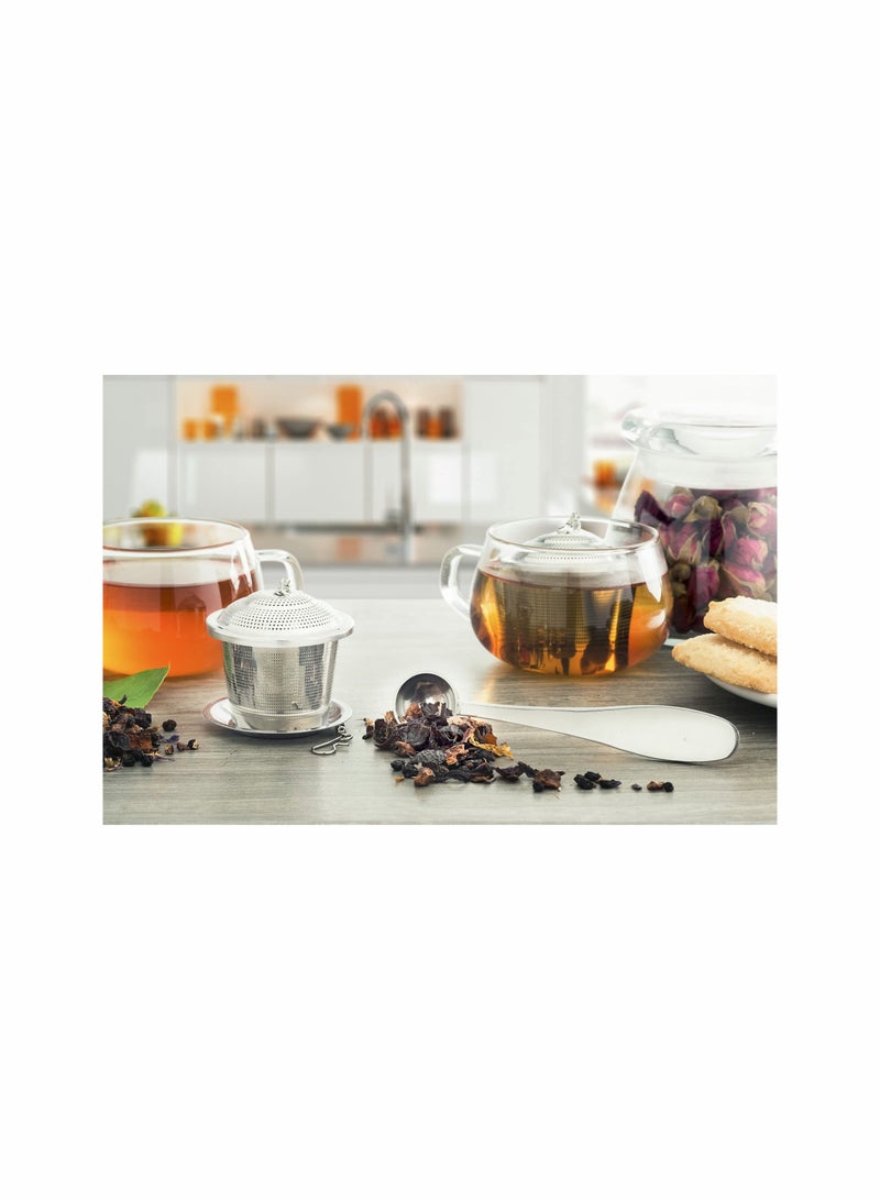 Deluxe Loose Leaf Tea Infuser Set with Scoop and Drip Tray Perfect for Tea Lovers  - Image 4