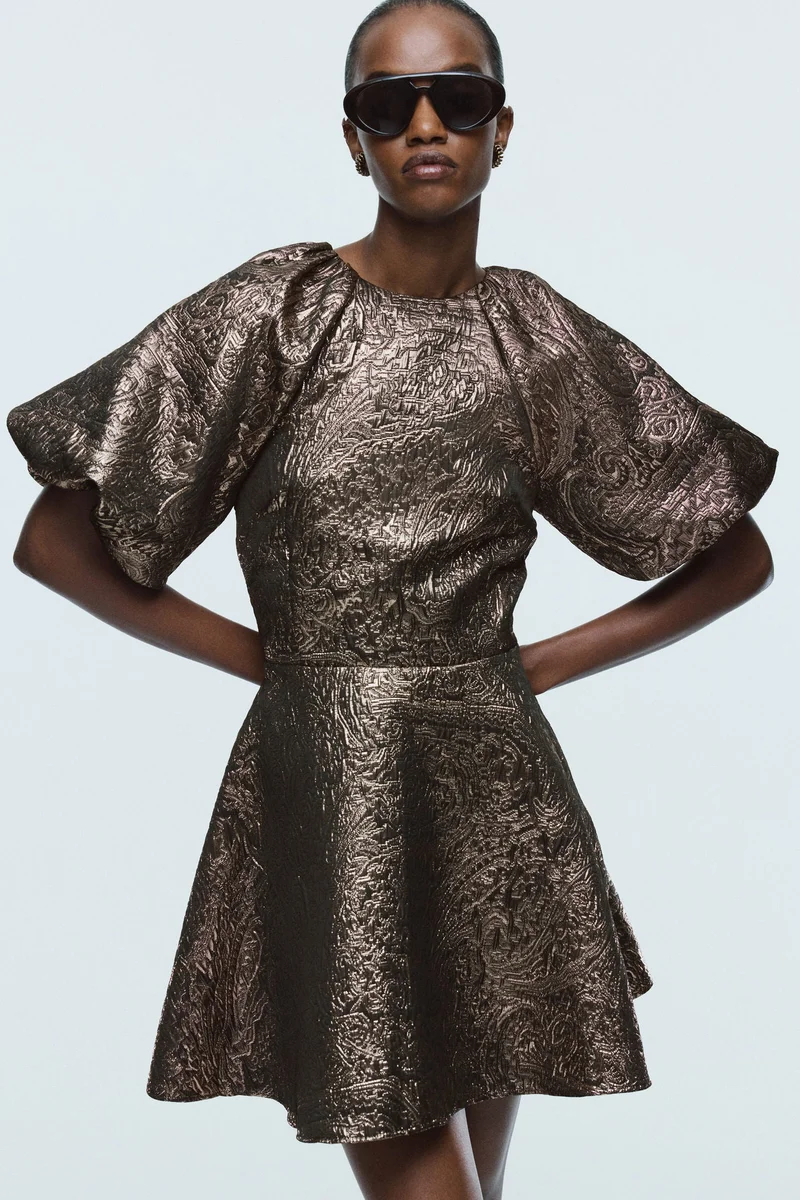 H&M Balloon-sleeved dress