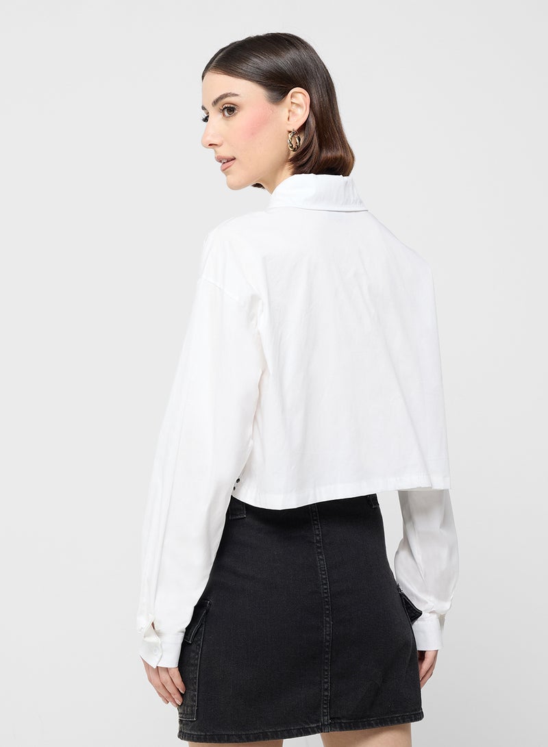 ELLA Lace Button Down Shirt - Image 2