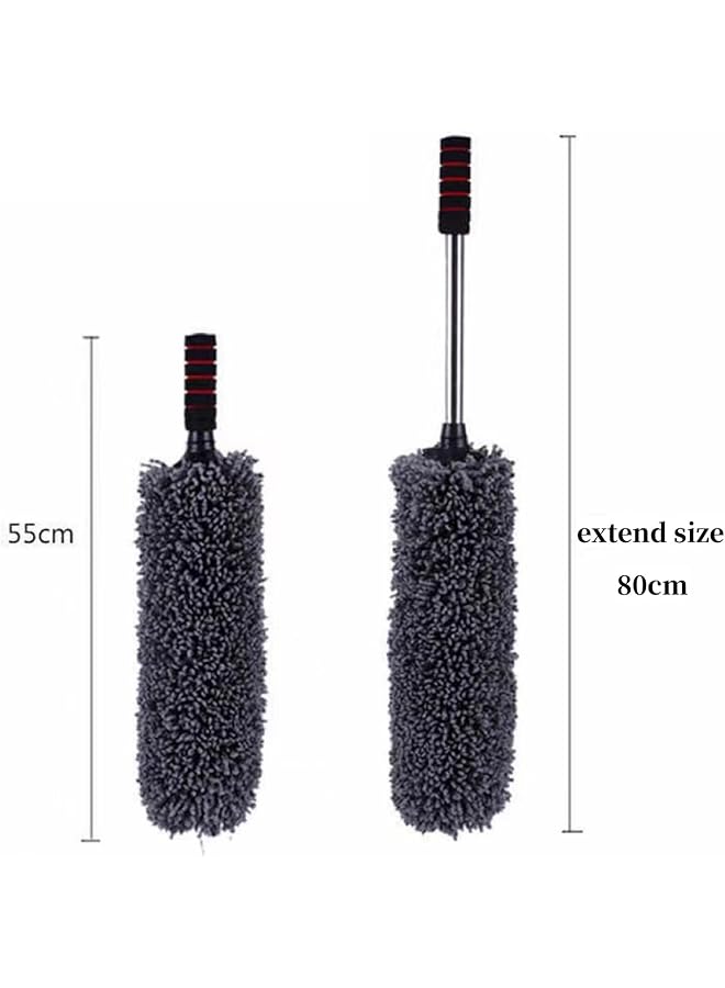 HALAMODO Car Duster Exterior Interior Microfiber Multipurpose Car Cleaning Brush, Extendable Handle Duster For Car Scratch Free - Image 2