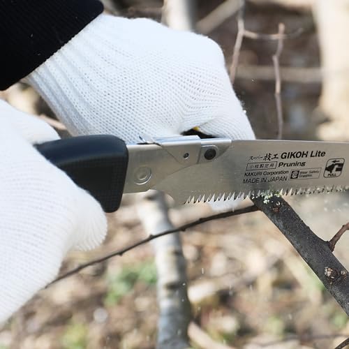 KAKURI Japanese Hand Saw [Tree Pruning] 8-1/4" Japanese Pull Saw with Blade Cover, Made in JAPAN - Image 4