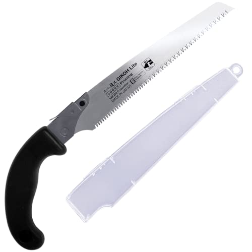 KAKURI Japanese Hand Saw [Tree Pruning] 8-1/4" Japanese Pull Saw with Blade Cover, Made in JAPAN - Image 1