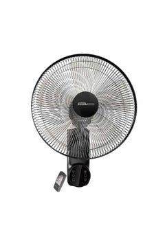 Electro General Electro General Wall Fan with Remote FWL-BK16R – 60W Power, 16" (40cm) Size, Full Copper Motor (74*18mm), Five AS Blades, Left to Right Swing, 3 Speed Control, 12-Hour Timer Includes Remote Control, 220-240V~ 50-60Hz  - Image 1