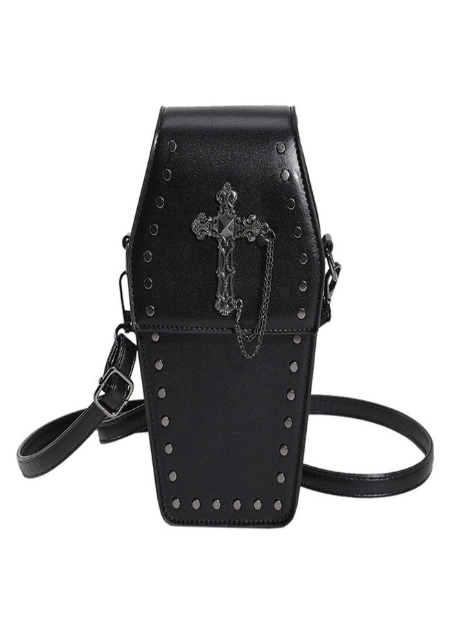 LOTUSTAR Halloween Purse Coffin Purses Clutch Shoulder Bag Party Small Crossbody Bag Spooky Goth Horror Cute Wallet - Image 1