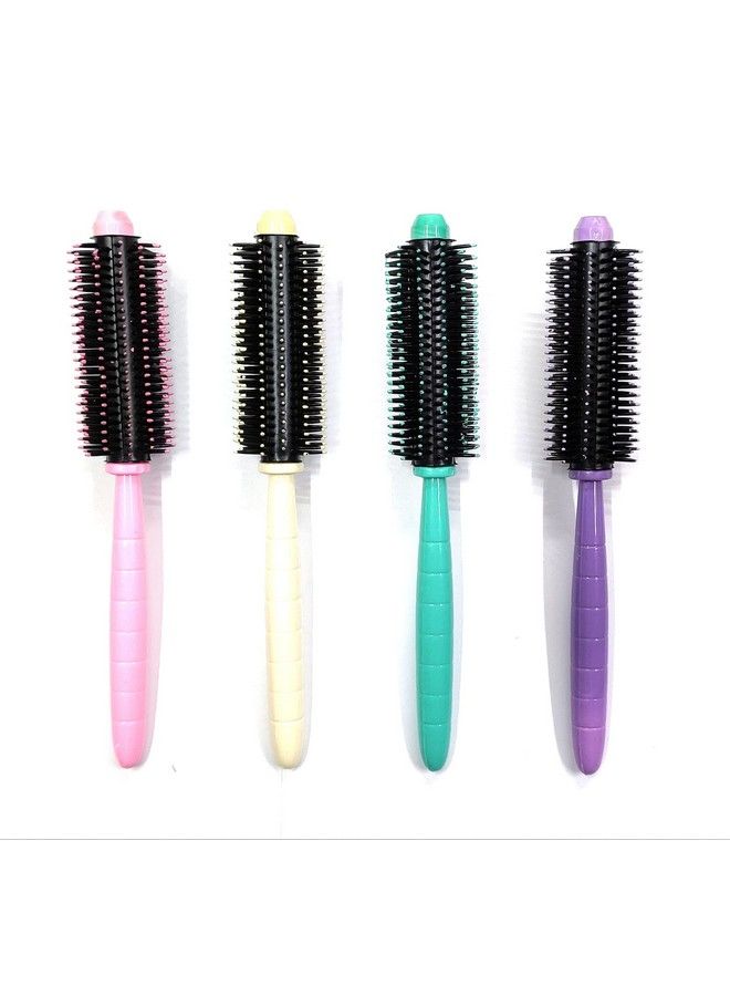Maple Round Roller Hair Brush New Hairstyle For Women Men Unisex (Pack Of 4) Combo Set (Multicolor) - Image 2