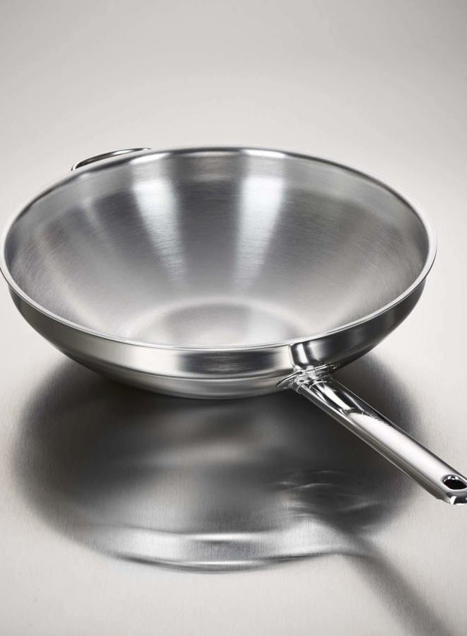 Demeyere 52932 32 cm Wok pan with Handle., Silver - Image 2